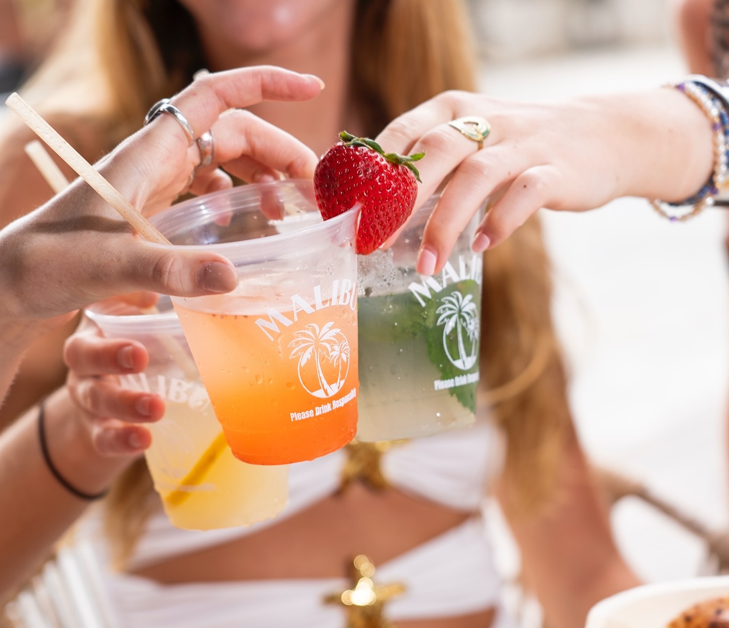Signature cocktail at the bar